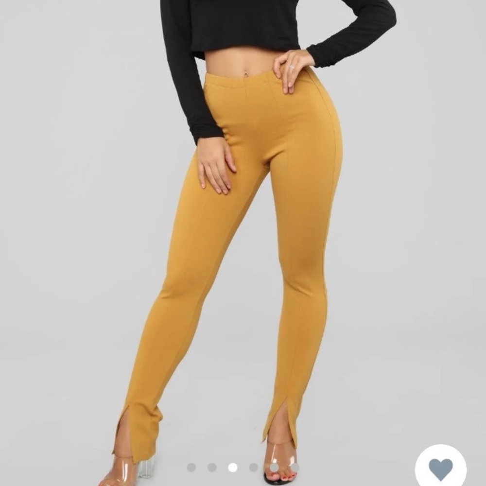 slit hem pants